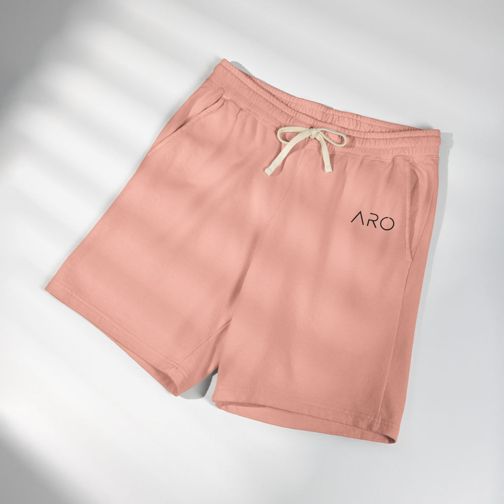 Lightweight Fleece Sweat Shorts — Garment-Dyed Casual Lounge Shorts with ALIX Logo