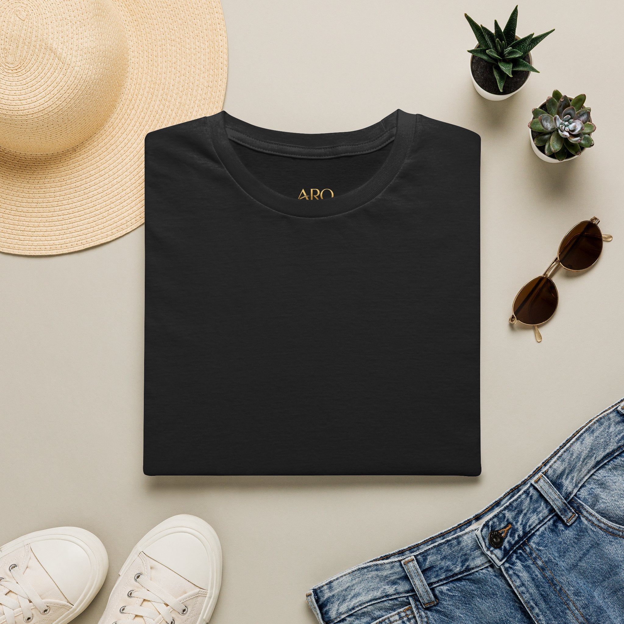 ARO Classic White T-Shirt — Everyday Crewneck Tee