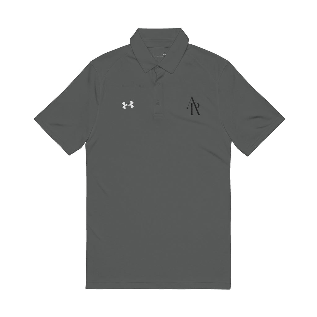 Embroidered Men’s Performance Polo — White Under Armour® Golf Shirt with Monogram