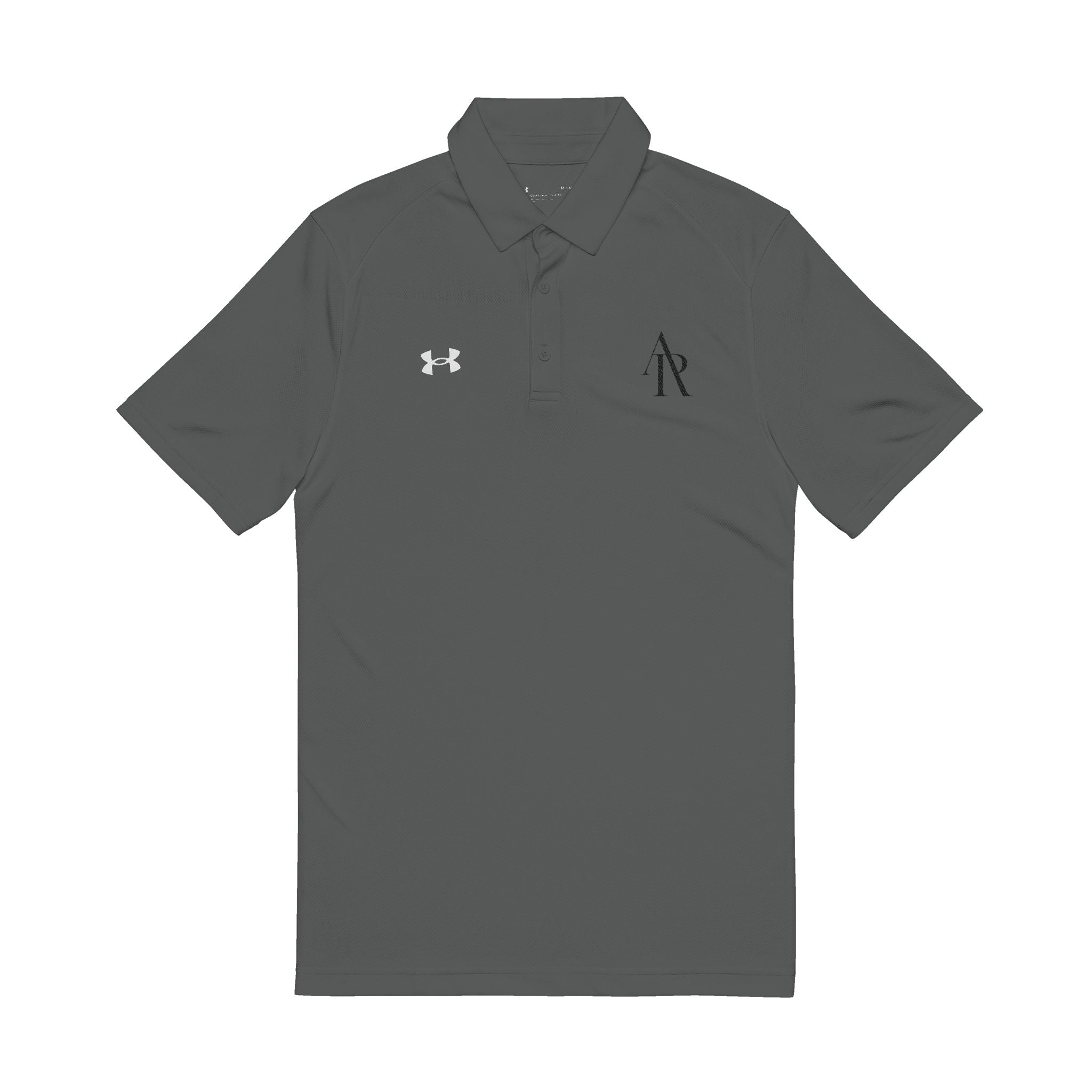 Embroidered Men’s Performance Polo — White Under Armour® Golf Shirt with Monogram