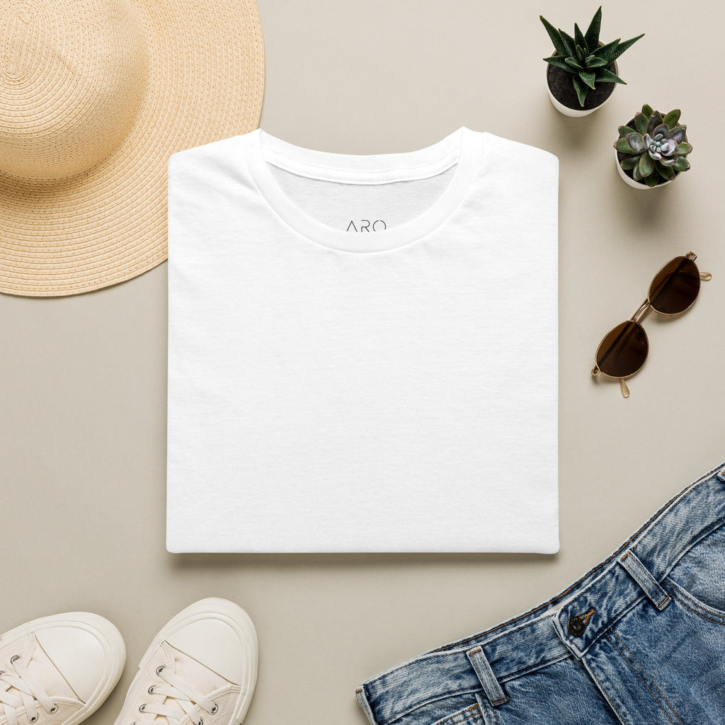 ARO Classic White T-Shirt — Everyday Crewneck Tee