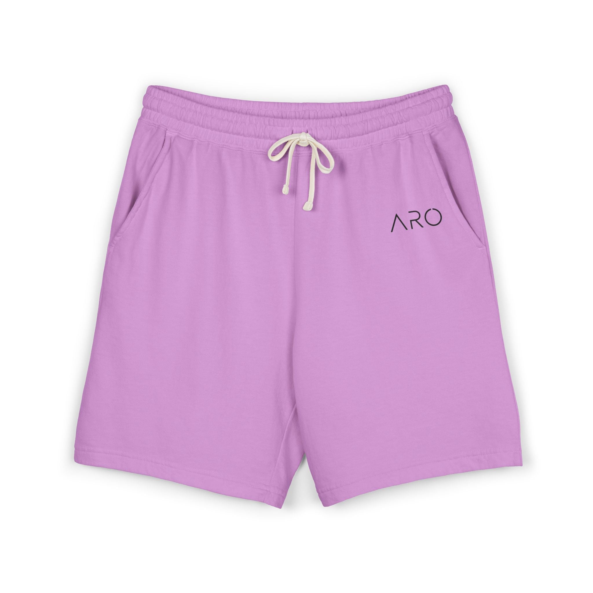 Lightweight Fleece Sweat Shorts — Garment-Dyed Casual Lounge Shorts with ALIX Logo
