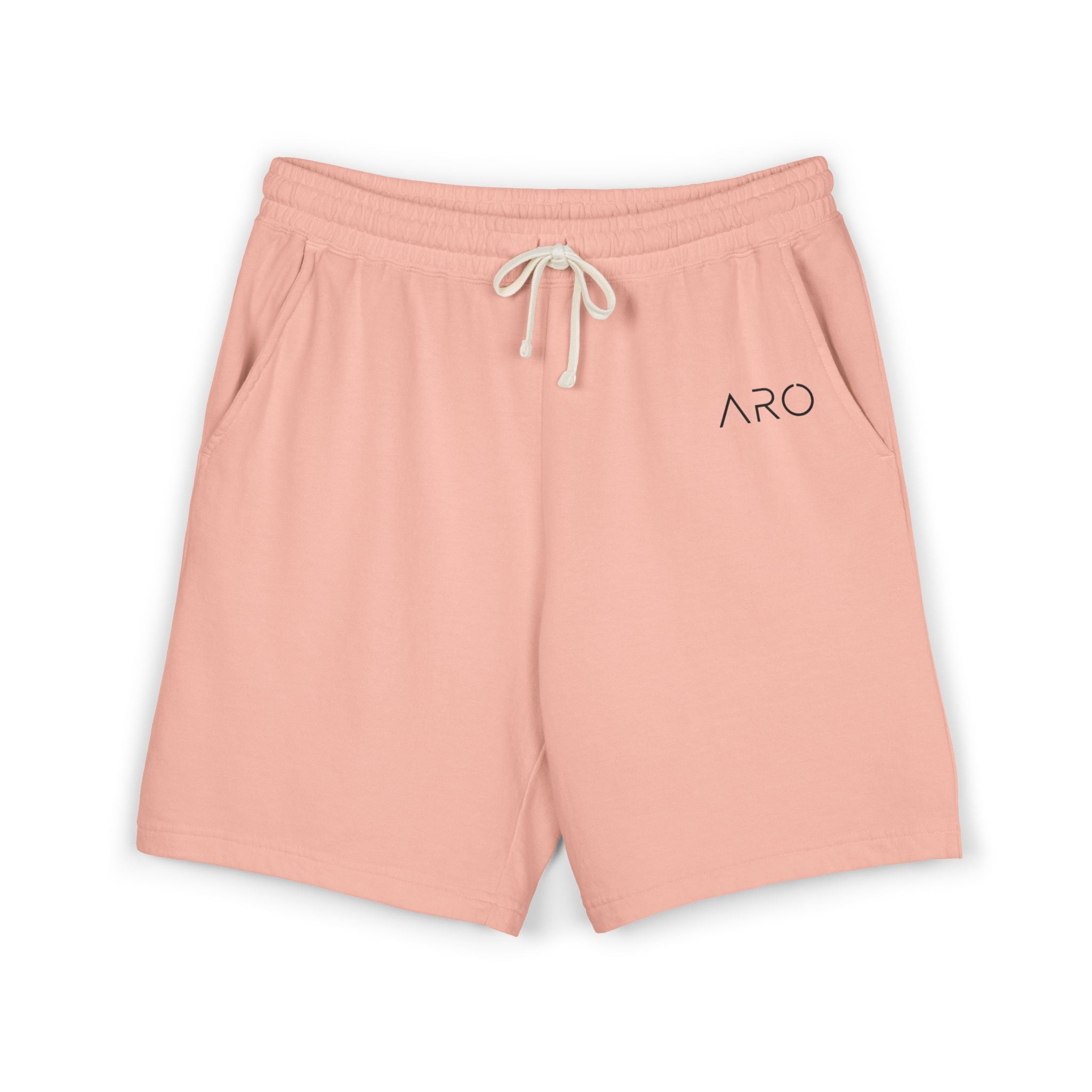 Lightweight Fleece Sweat Shorts — Garment-Dyed Casual Lounge Shorts with ALIX Logo
