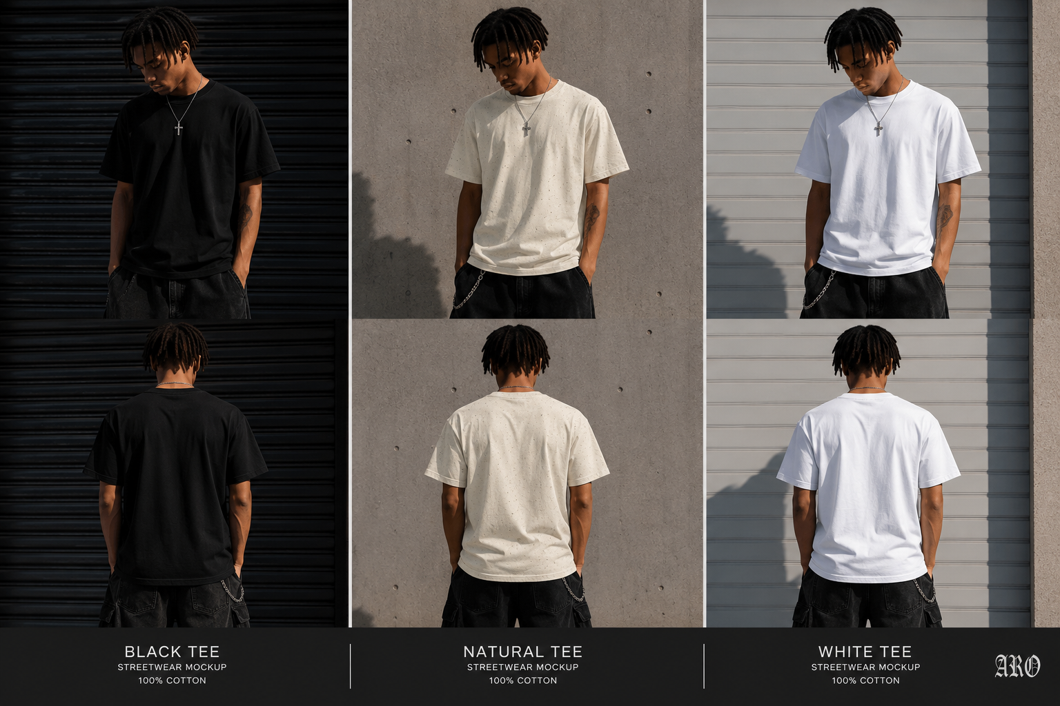 ARO Classic White T-Shirt — Everyday Crewneck Tee