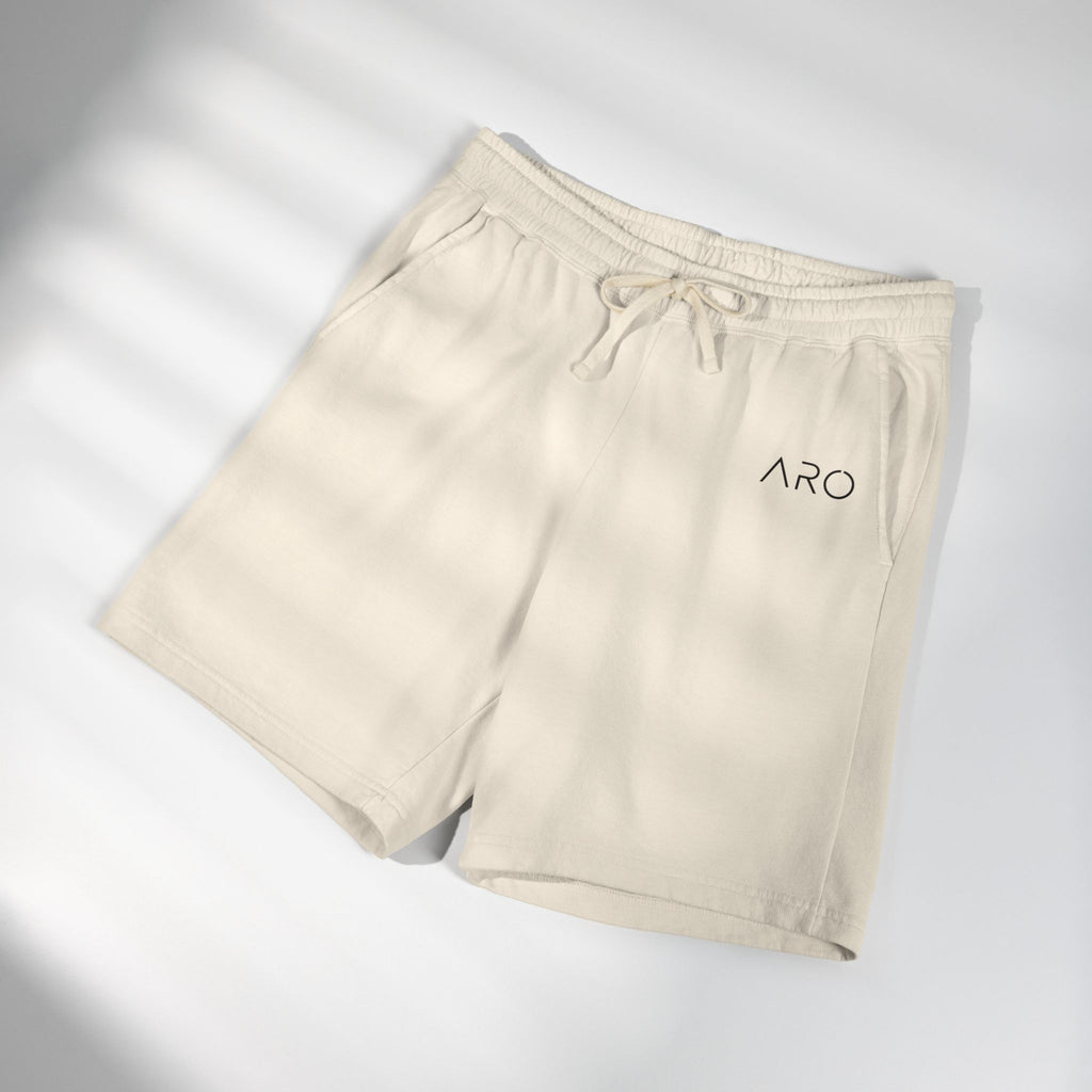Lightweight Fleece Sweat Shorts — Garment-Dyed Casual Lounge Shorts with ALIX Logo