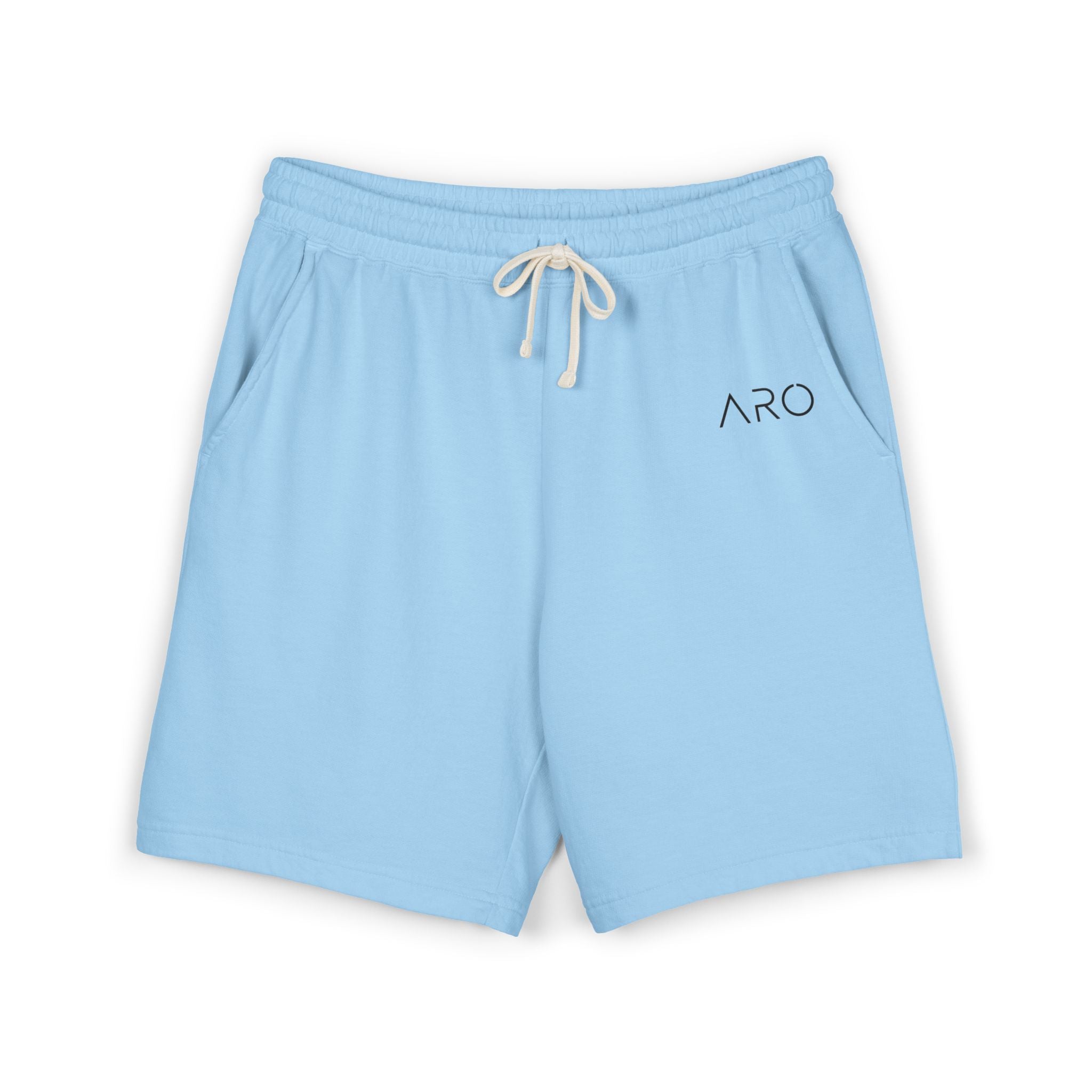Lightweight Fleece Sweat Shorts — Garment-Dyed Casual Lounge Shorts with ALIX Logo