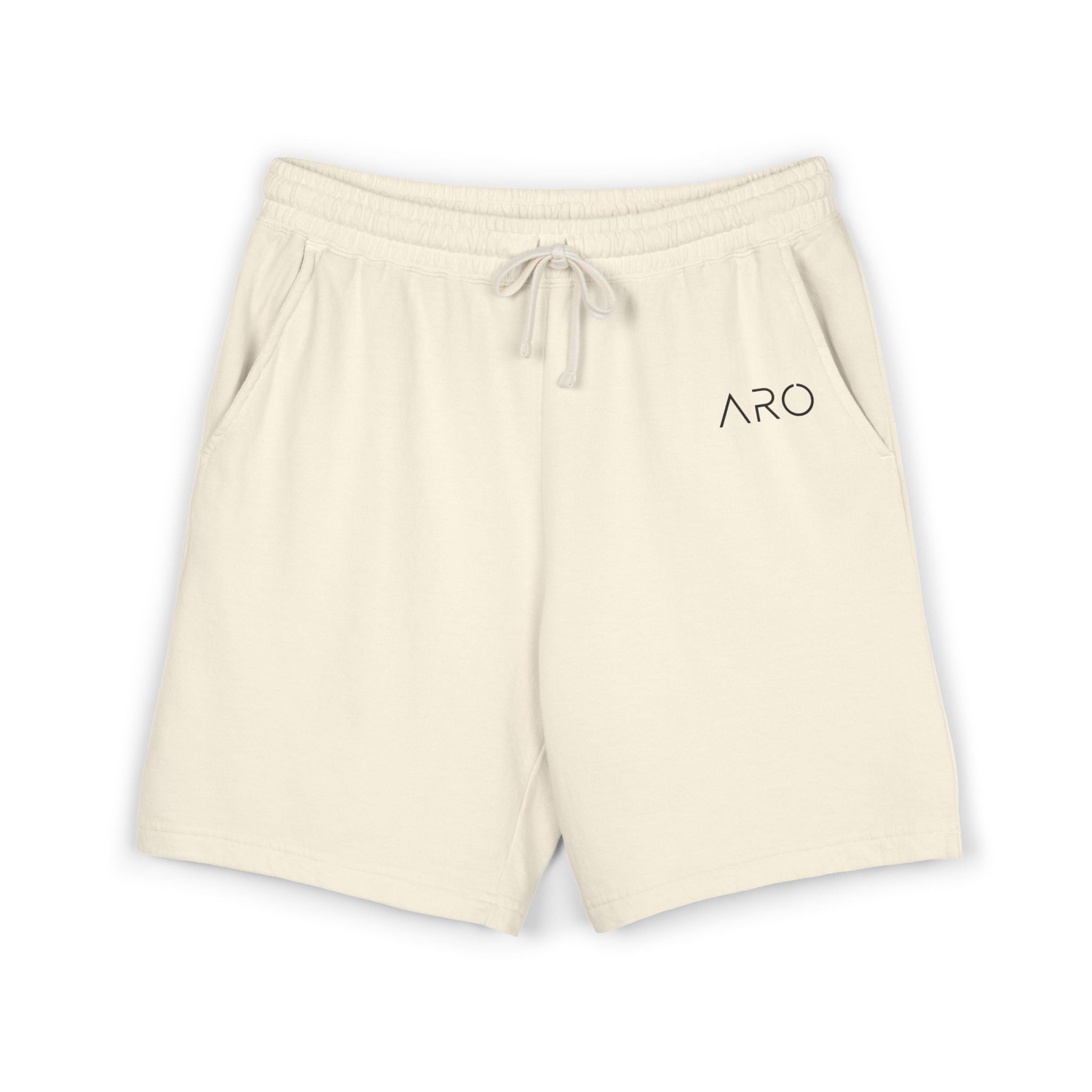 Lightweight Fleece Sweat Shorts — Garment-Dyed Casual Lounge Shorts with ALIX Logo